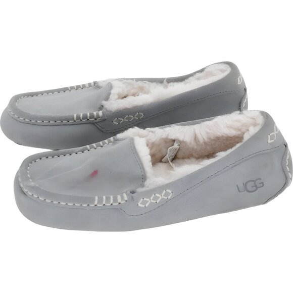 UGG Ansley Moccasin Slippers Light Gray Women's US 5M - Picture 2 of 6